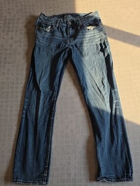 BKE Jake Straight Men's Dark Blue Flared Jeans 34x32